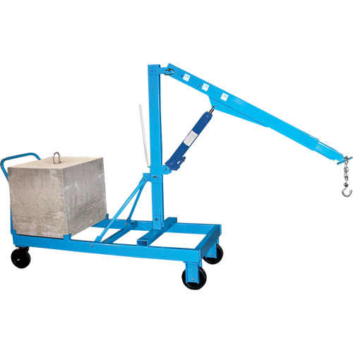 Potences de levage - Fl&egrave;che inverse, Lev&eacute;e 8', 3000 lb (1,5 tonne), 57" bras, 78" ha Nassau Supply