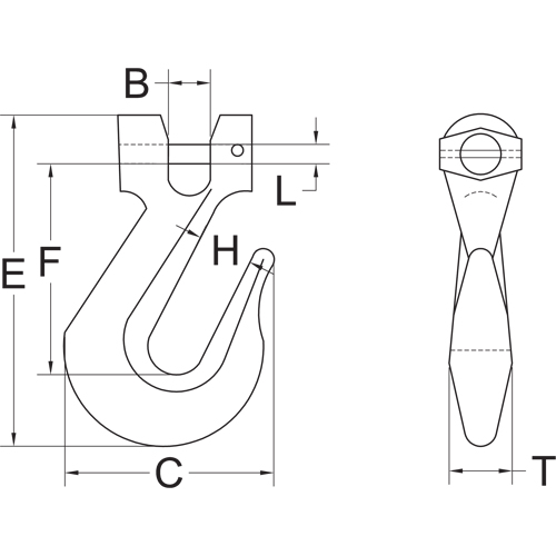 Clevis Grab Hook - Grade 70 Nassau Supply