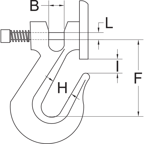 Clevis Grab Hook with Latch - Grade 70 Nassau Supply