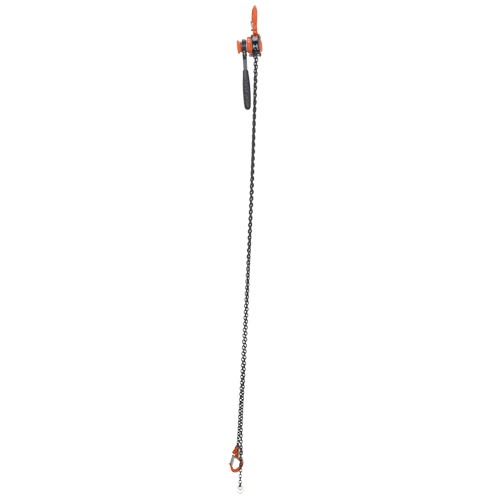 Mini Lever Hoist, 10' Lift, 1000 lbs. (0.5 tons) Capacity, Steel Chain Nassau Supply