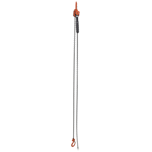 Mini Lever Hoist, 10' Lift, 1000 lbs. (0.5 tons) Capacity, Steel Chain Nassau Supply