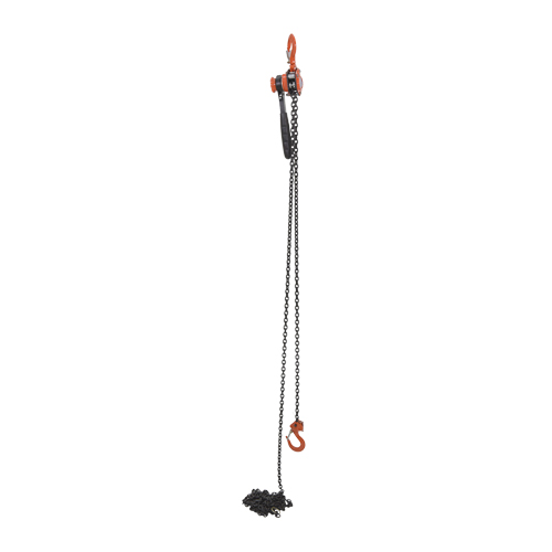 Mini Lever Hoist, 20' Lift, 1000 lbs. (0.5 tons) Capacity, Steel Chain Nassau Supply
