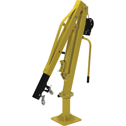 Winch Operated Truck Jib Crane, 500 lbs. (0.25 tons) Capacity, 102' Max. Clearance Nassau Supply