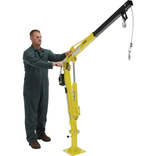 Winch Operated Truck Jib Crane, 500 lbs. (0.25 tons) Capacity, 102' Max. Clearance Nassau Supply