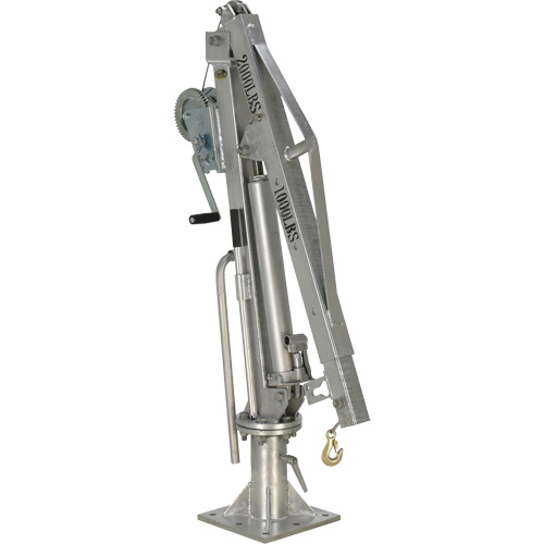 Winch Operated Truck Jib Crane, 1000 lbs. (0.5 tons) Capacity, 97" Max. Clearance Nassau Supply