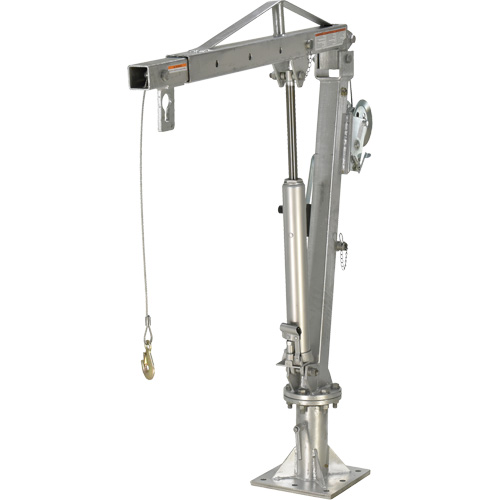 Winch Operated Truck Jib Crane, 1000 lbs. (0.5 tons) Capacity, 97" Max. Clearance Nassau Supply