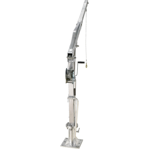Winch Operated Truck Jib Crane, 1000 lbs. (0.5 tons) Capacity, 97" Max. Clearance Nassau Supply