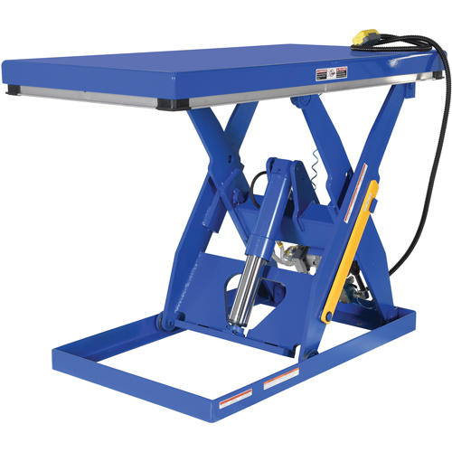 Hydraulic Scissor Lift Table, Steel, 60" L x 30" W, 3000 lbs. Cap. Nassau Supply