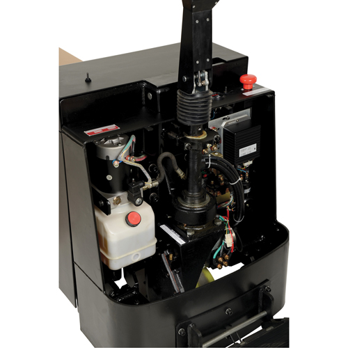 Transpalette &eacute;lectrique motoris&eacute; a/plateforme &agrave; conducteur debout, Capacit&eacute; 4500 lb, 96" lo x 30" la Nassau Supply