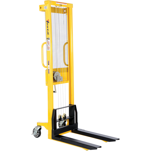Gerbeur manuel, Fonctionnement Treuil manuel, Capacit&eacute; 770 lb, Lev&eacute;e max 60" Nassau Supply