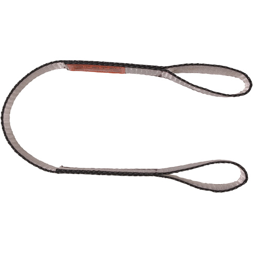 Polyester Web Sling, Double Ply, Double Eye, Type 3, 4" W x 6' L, 11000 lbs. Vertical Cap. Nassau Supply