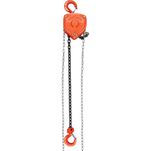 Chain Hoist, 10' Lift, 2000 lbs. (1 tons) Capacity, Alloy Steel Chain Nassau Supply