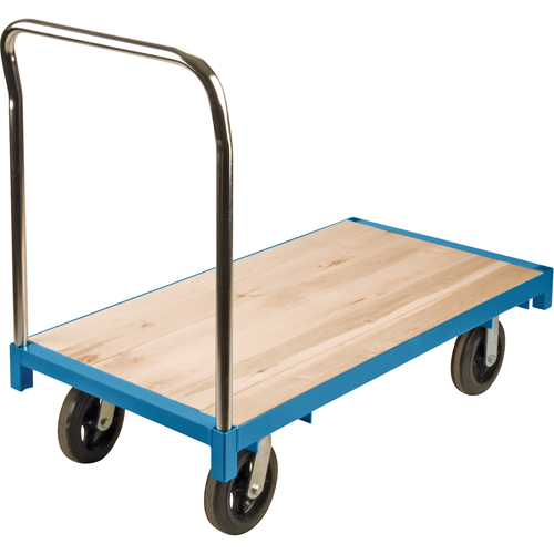 Heavy-Duty Platform Truck, 48" L x 24" W, 2000 lbs. Capacity, Rubber Casters Nassau Supply