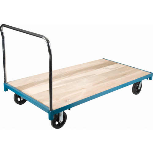 Heavy-Duty Platform Truck, 96" L x 48" W, 2000 lbs. Capacity, Rubber Casters Nassau Supply