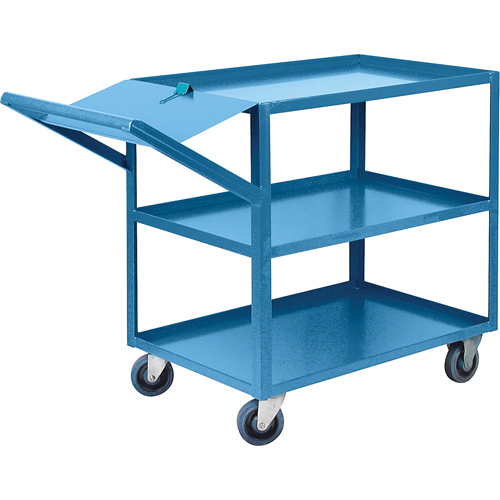 Order Picking Carts, 36" H x 24" W x 52" D, 3 Shelves, 1200 lbs. Capacity Nassau Supply