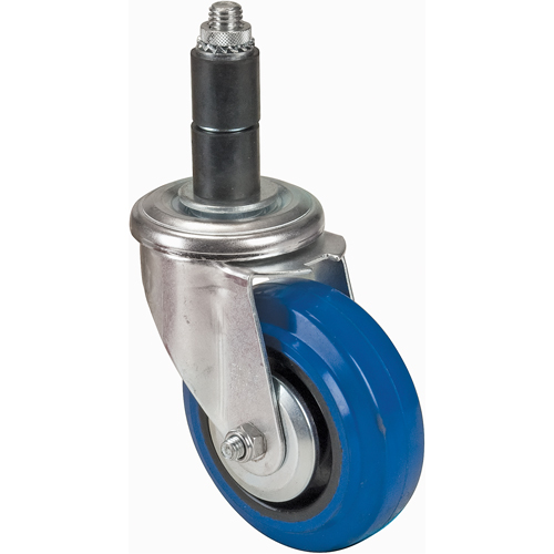 Rubber Stem Caster, Swivel, 4" (101.6 mm) Dia. Nassau Supply