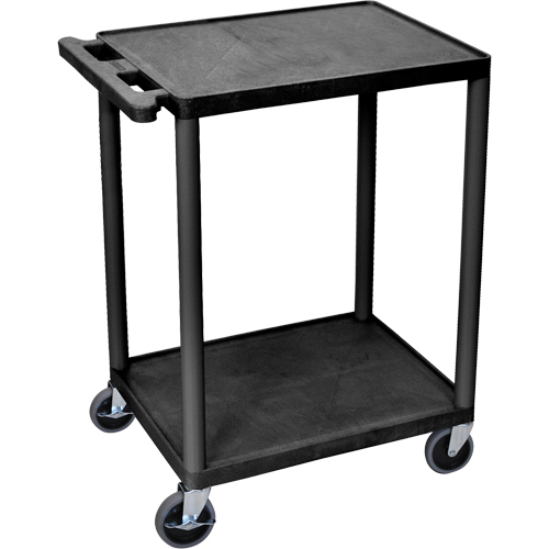 Utility Cart, 2 Tiers, 18" x 33" x 24", 400 lbs. Capacity Nassau Supply