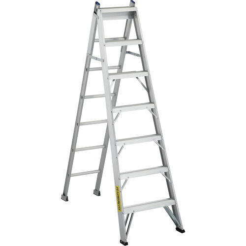 Escabeaux industriels Multi-Way de s&eacute;rie 2700, 7', Aluminium, Capacit&eacute; de 250 lb, ANSI 1, CSA 1 Nassau Supply