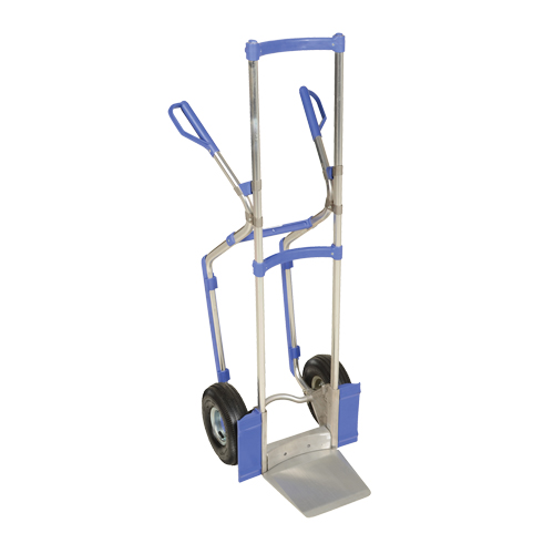 Diable ergonomique, Prise Combinaison, Aluminium, Hauteur de 52", Capacit&eacute; 350 lb Nassau Supply