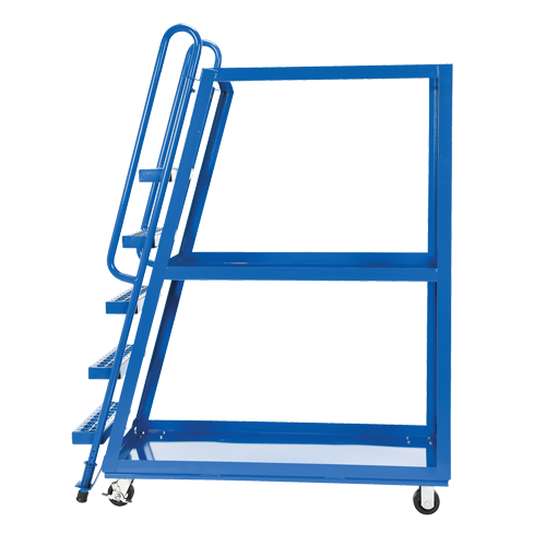 Chariot &agrave; cueillette, Acier, 21-7/8" la x 56-1/8" p, 3 tablettes, Capacit&eacute; 1000 lb Nassau Supply
