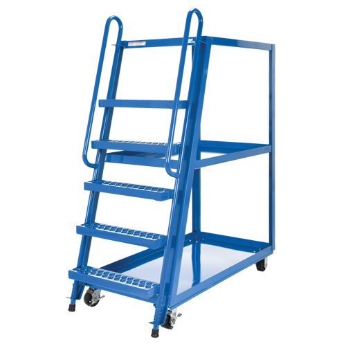 Chariot &agrave; cueillette, Acier, 27-7/8" la x 56-1/8" p, 3 tablettes, Capacit&eacute; 1000 lb Nassau Supply
