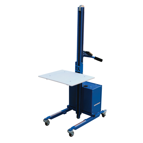 Gerbeur &agrave; plateforme &agrave; &eacute;l&eacute;vation rapide, M&eacute;canisme &eacute;lectrique, Capacit&eacute; de 175 lb, Levage max de 57" Nassau Supply
