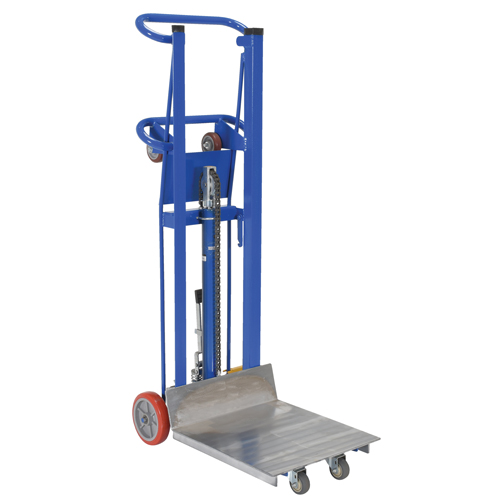 Hydra Lift Platform Stacker, Foot Pump Operated, 750 lbs. Capacity, 52" Max Lift Nassau Supply