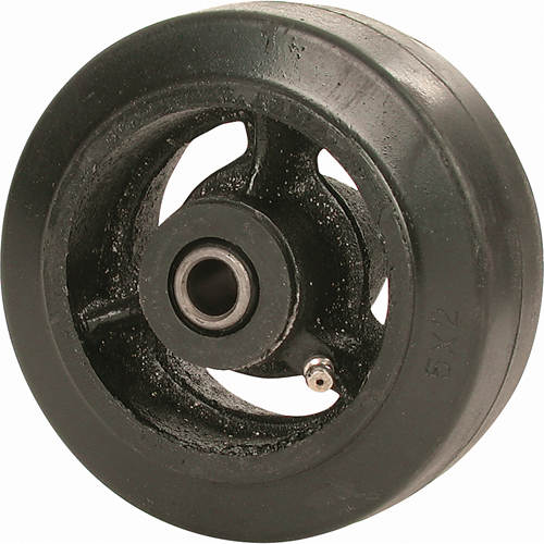 Roue en caoutchouc moul&eacute;, 8" (203 mm) dia. x 3" (76 mm) la, Capacit&eacute; de 900 lb (408 kg) Nassau Supply