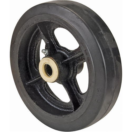 Roues en caoutchouc, 8" (203 mm) dia. x 2" (51 mm) la, Capacit&eacute; de 600 lb (272 kg) Nassau Supply