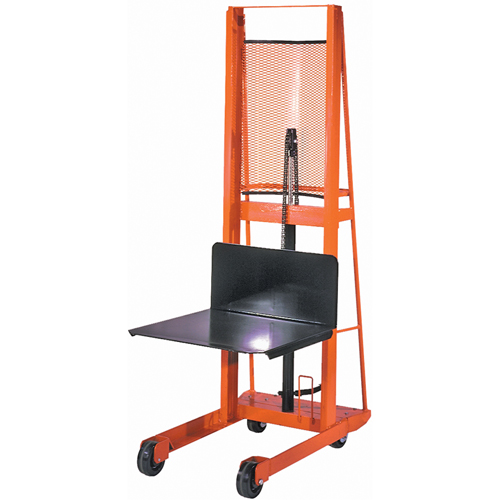 Hydraulic Platform Lift Stacker, Foot Pump Operated, 1000 lbs. Capacity, 68" Max Lift Nassau Supply