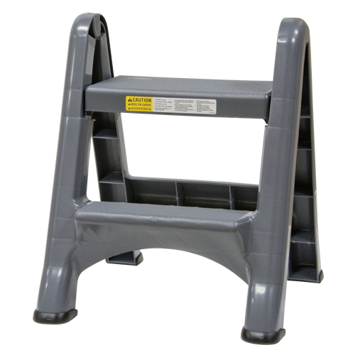 Escabeau repliable, 2 marches, 19-1/2" x 20-1/2" x Hauteur 22-3/4" Nassau Supply