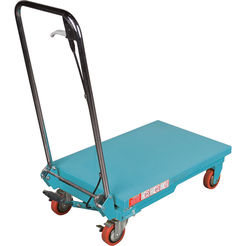 Heavy-Duty Hydraulic Scissor Lift Table, 27-1/2" L x 17-3/4" W, Steel, 330 lbs. Capacity Nassau Supply