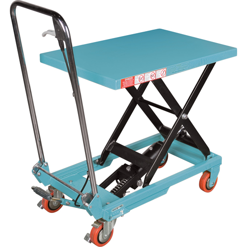 Heavy-Duty Hydraulic Scissor Lift Table, 27-1/2" L x 17-3/4" W, Steel, 330 lbs. Capacity Nassau Supply