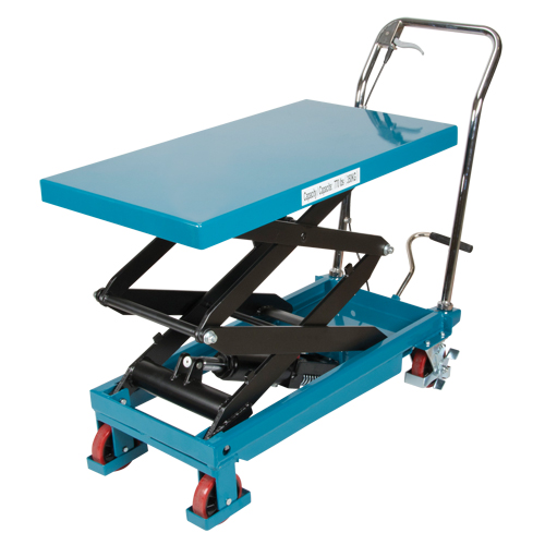 Heavy-Duty Hydraulic Scissor Lift Table, 35-3/4" L x 19-3/4" W, Steel, 770 lbs. Capacity Nassau Supply