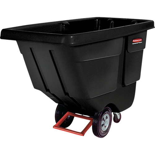 Chariot basculeur en acier, Poly&eacute;thyl&egrave;ne, 1/2 vg³, Capacit&eacute; de charge de 450 lb Nassau Supply
