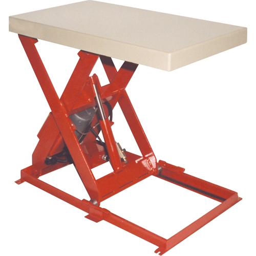 Scissor Lift Table, Steel, 36" L x 20" W, 1100 lbs. Capacity Nassau Supply