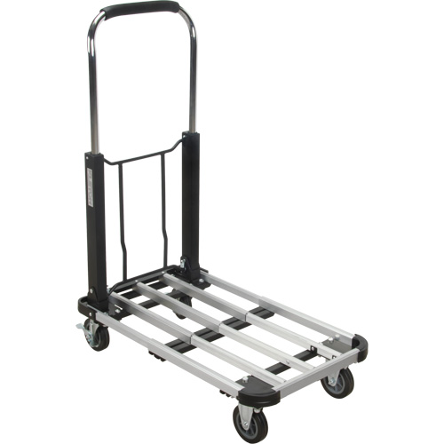 Chariots &agrave; plateforme pliants, Aluminium, 300 lb, 28" lo x 16" la, Hauteur 32" Nassau Supply