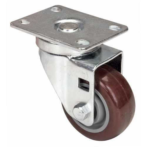 Roulette, Pivotant, 3" (76 mm), Polyur&eacute;thane, 230 lb (104 kg) Nassau Supply