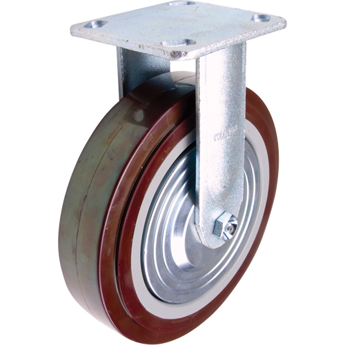 Caster, Rigid, 8" (203.2 mm), Polyurethane, 1000 lbs. (453.6 kg.) Nassau Supply
