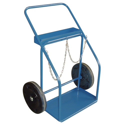 Gas Cylinder Carts, Rubber Wheels, 13" W x 25" L Base, 1000 lbs. Nassau Supply