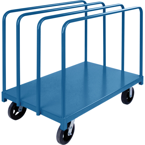 Single Level Rails Heavy-Duty Panel Mover Truck, 48" x 30" x 45", 2000 lbs. Capacity Nassau Supply