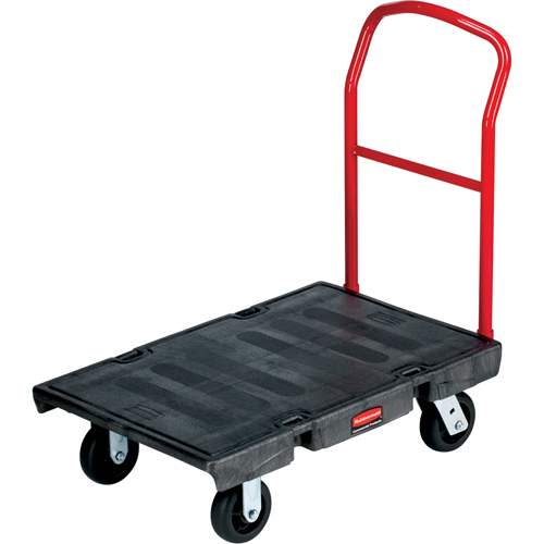 Chariot &agrave; plateforme robuste, 60" lo x 30" la, 2000 lb cap, Roues Caoutchouc Nassau Supply