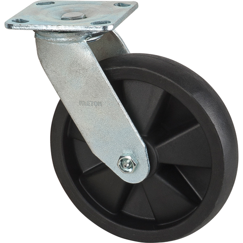 Roulettes haute temp&eacute;rature, Pivotant, 8" (203,2 mm), Nylon, 1000 lb (453 kg) Nassau Supply