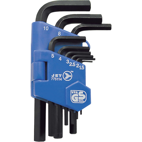 JHK-9M Short Arm Hex Key Set, 9 Pcs., Metric Nassau Supply