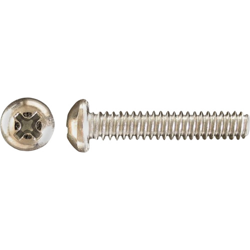 Pan Phillips HD Machine Screws, #6 x 1" L, Zinc Plated Nassau Supply