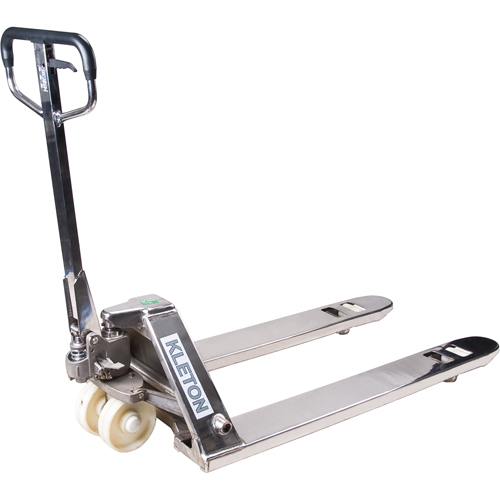 Transpalettes manuels, Acier inoxydable, 48" lo x 27" la, Capacit&eacute; 5500 lb Nassau Supply