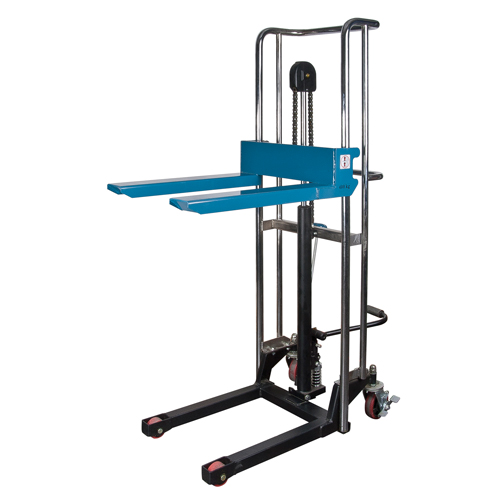 Hydraulic Platform Lift Stacker, Foot Pump Operated, 880 lbs. Capacity, 60" Max Lift Nassau Supply