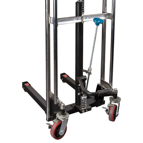 Hydraulic Platform Lift Stacker, Foot Pump Operated, 880 lbs. Capacity, 60" Max Lift Nassau Supply