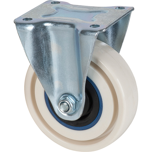 Roulettes sandwich, Fixe, 4" (101,6 mm), Nylon, 440 lb (199,58 kg) Nassau Supply