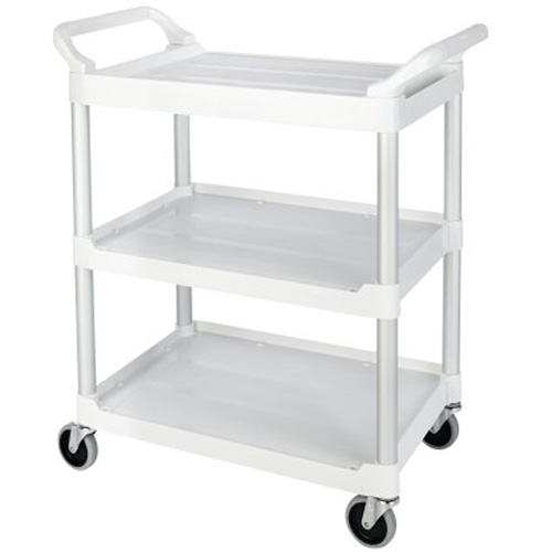 Service Utility Cart, 3 Tiers, 33" x 37" x 18", 200 lbs. Capacity Nassau Supply